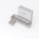 SMARTBett Murphy bed M3 (depth 55cm) vertical 180x200 Pearl Grey  incl. L-shaped corner sofa sand grey