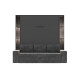 SMARTBett Schmales Regal STA.0021 M3/M2 (55 cm Tiefe) inkl. LED-Beleuchtung Anthrazit
