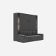 SMARTBett Schmales Regal STA.0021 M3/M2 (55 cm Tiefe) inkl. LED-Beleuchtung Anthrazit