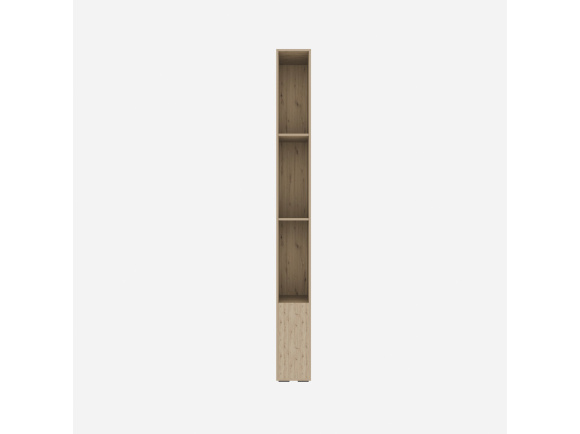 SMARTBett schmales Standregal M3 (Tiefe 55 cm) LED Beleuchtung