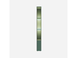 SMARTBett Narrow Storage Shelf M3/M2 – 55 cm Depth, LED Included Stone Green