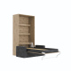 SMARTBett Murphy Bed M3 (depth 55 cm) vertical 100x200 White  incl. SOFA