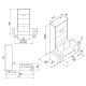 SMARTBett Murphy Bed M3 (depth 55 cm) vertical 100x200 White  incl. SOFA