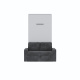 SMARTBett Schrankbett M3 (Tiefe 55 cm) Vertikal 100x200 Perlgrau inkl. SOFA
