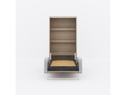 SMARTBett Murphy Bed M3 (depth 55 cm) vertical 100x200 Kayserberg Oak incl. SOFA