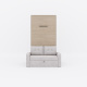 SMARTBett Murphy Bed M3 (depth 55 cm) vertical 100x200 Kayserberg Oak incl. SOFA