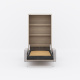 SMARTBett Murphy Bed M3 (depth 55 cm) vertical 100x200 Kayserberg Oak incl. SOFA