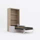 SMARTBett Murphy Bed M3 (depth 55 cm) vertical 100x200 Kayserberg Oak incl. SOFA