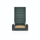 SMARTBett Murphy Bed M3 (depth 55 cm) vertical 100x200 Stonegreen  incl. SOFA