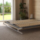 Murphy bed M1 180x200 Vertical  Stone green LIMITED EDITION! Back Panel - Kayserberg Oak without upholstered frame
