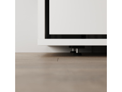 SMARTBett Murphy Bed M3 160x200 White with Sand Grey Corner Sofa