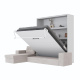 SMARTBett Murphy Bed M3 160x200 White with Sand Grey Corner Sofa