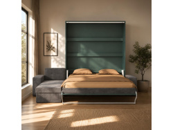 SMARTBett Schrankbett M3 (Tiefe 55cm) Vertikal 160x200...