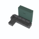 SMARTBett Murphy bed M3 (depth 55cm) vertical 160x200 stone green incl. L-shaped corner sofa anthracite