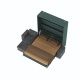 SMARTBett Murphy bed M3 (depth 55cm) vertical 160x200 stone green incl. L-shaped corner sofa anthracite