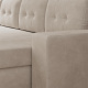 SMARTBett Schrankbett M3 (Tiefe 55cm) Vertikal 160x200 Wildeiche inkl. L-Ecksofa Sandgrau