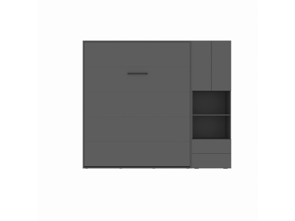 SMARTBett SET M3 wall bed 140x200 and cabinet STA.2.0017 (depth 55 cm)