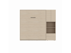 SMARTBett SET M3 wall bed 160x200 and cabinet STA.2.0017 (depth 55 cm)