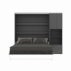 SMARTBett SET M3 wall bed 160x200 and cabinet STA.2.0017 (depth 55 cm)
