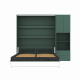 SMARTBett SET M3 wall bed 160x200 and cabinet STA.2.0017 (depth 55 cm)
