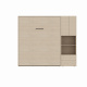 SMARTBett SET M3 wall bed 160x200 and cabinet STA.2.0017 (depth 55 cm)