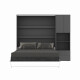 SMARTBett SET M3 Schrankbett 160x200 und Schrank STA.2.0017 (Tiefe 55 cm)