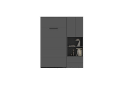 SMARTBett SET M3 Schrankbett 100x200 und Schrank STA.2.0017 (Tiefe 55 cm)