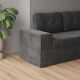 SMARTBett Schrankbett M3 180x200 (Tiefe 55cm) Vertikal inkl. 2 x LED Regale STA.2.0021 Anthrazit inkl.SOFA Anthrazit