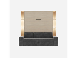 SMARTBett Schrankbett M3 180x200 (Tiefe 55cm) Vertikal...