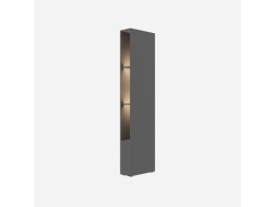 SMARTBett SET Murphy bed M3 160x200 (depth 55cm) vertical incl. 2 x LED shelves STA.2.0021 anthracite incl. sofa anthracite