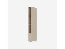 SMARTBett SET Murphy bed M3 160x200 (depth 55cm) vertical incl. 2 x LED shelves STA.2.0021 Kayserberg Oak incl. sofa anthracite Armrests 26 cm with storage space