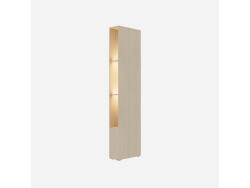 SMARTBett SET Murphy bed M3 160x200 (depth 55cm) vertical incl. 2 x LED shelves STA.2.0021 Kayserberg Oak incl. sofa anthracite Armrests 26 cm with storage space