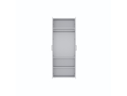 SMARTBett Schrank STA.0026 M2/M3 (55 cm Tiefe) – 2-türiger Kleiderschrank, 90 cm breit