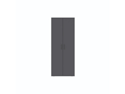 SMARTBett Schrank STA.0026 M2/M3 (55 cm Tiefe) – 2-türiger Kleiderschrank, 90 cm breit