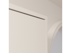 SMARTBett SET Murphy bed M3 140x200 (depth 55cm) vertical + 2x LED shelves STA.2.0021 WHITE incl. sofa anthracite