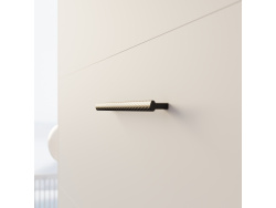 SMARTBett SET Murphy bed M3 140x200 (depth 55cm) vertical + 2x LED shelves STA.2.0021 WHITE incl. sofa anthracite