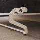 SMARTBett SET Murphy bed M3 140x200 (depth 55cm) vertical + 2x LED shelves STA.2.0021 WHITE incl. sofa anthracite