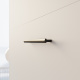 SMARTBett SET Murphy bed M3 140x200 (depth 55cm) vertical + 2x LED shelves STA.2.0021 WHITE incl. sofa anthracite