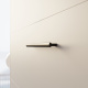 SMARTBett SET Schrankbett M3 140x200 (Tiefe 55cm) Vertikal + 2x LED Regale STA.2.0021 PERLGRAU inkl. Sofa Anthrazit