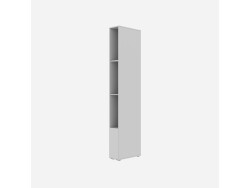 SMARTBett SET Murphy bed M3 140x200 (depth 55cm) vertical + 2x LED shelves STA.2.0021 PEARL GREY incl. sofa anthracite Armrests 26 cm