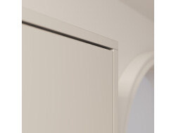 SMARTBett SET Murphy bed M3 140x200 (depth 55cm) vertical + 2x LED shelves STA.2.0021 PEARL GREY incl. sofa anthracite Armrests 26 cm