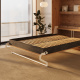 SMARTBett SET Schrankbett M3 140x200 (Tiefe 55cm) Vertikal + 2x LED Regale STA.2.0021 WILDEICHE inkl. Sofa Anthrazit