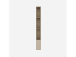SMARTBett SET Murphy bed M3 140x200 (depth 55cm) vertical + 2x LED shelves STA.2.0021 Kayserberg Oak incl. sofa anthracite Armrests 26 cm
