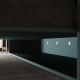 SMARTBett SET Murphy bed M3 140x200 (depth 55cm) vertical + 2x LED shelves STA.2.0021 STONE GREEN incl. sofa anthracite