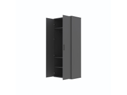 SMARTBett Schrank STA.0026 M2/M3 (55 cm Tiefe) – 2-türiger Kleiderschrank, 90 cm breit Anthrazit