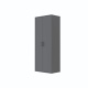 SMARTBett Schrank STA.0026 M2/M3 (55 cm Tiefe) – 2-türiger Kleiderschrank, 90 cm breit Anthrazit