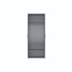 SMARTBett Schrank STA.0026 M2/M3 (55 cm Tiefe) – 2-türiger Kleiderschrank, 90 cm breit Perlgrau