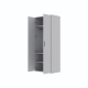 SMARTBett Schrank STA.0026 M2/M3 (55 cm Tiefe) – 2-türiger Kleiderschrank, 90 cm breit Perlgrau