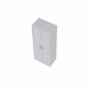 SMARTBett Schrank STA.0026 M2/M3 (55 cm Tiefe) – 2-türiger Kleiderschrank, 90 cm breit Perlgrau