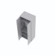 SMARTBett Schrank STA.0026 M2/M3 (55 cm Tiefe) – 2-türiger Kleiderschrank, 90 cm breit Perlgrau